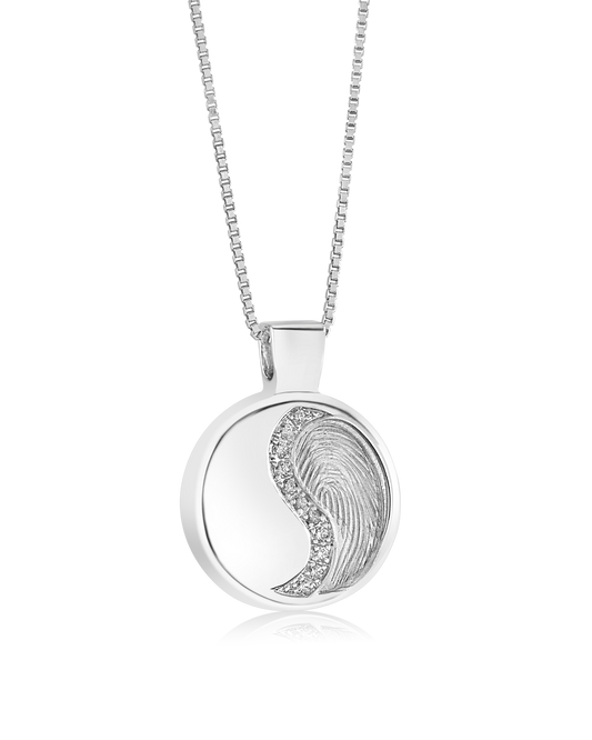 Silver Ying Yang Pendant SYY-010