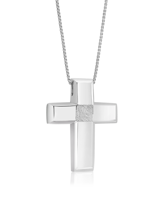 Squared Cross Cremation Pendant SSC-003