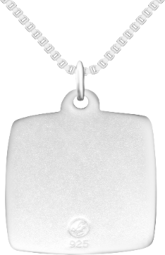 Silver Square Pendant SSP-009