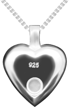 Heart Locket Cremation Pendant SHL-007