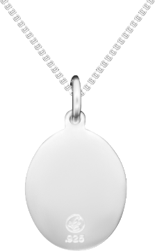 Indented Oval Silver SIO-002