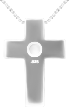 Squared Cross Cremation Pendant SSC-003