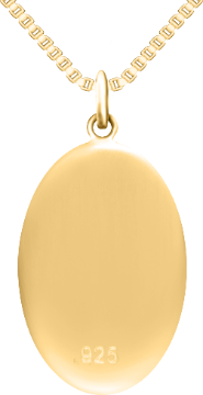 Oval Cremation Pendant GOC-014